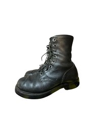 Vintage 1966 US Military Combat Jump Boots Men 8R Black Leather Service Vietnam picture