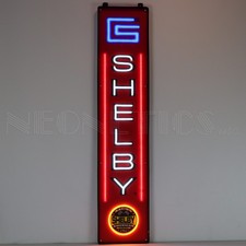 Shelby LED Neon sign Mustang Cobra Jet Super Snake Ac 427 wall lamp Steel Case picture