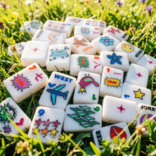 American Corey Paige Color Crush colorful Themed Mahjong Set Fast Shipping picture