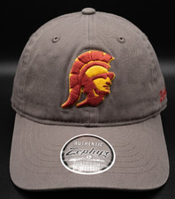 MEN'S CANVAS CAP: USC Trojans NCAA College Athletics Embroidered Gray NWT NEW picture