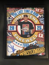 WWE John Cena Framed 11x14 Autograph Wrestlemania 41 Limited Edition /1000 picture