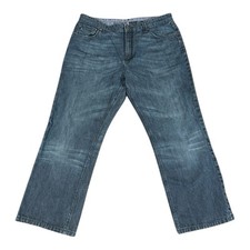 Tommy Hilfiger Jeans Mens 38x32 Blue Relaxed Freedom Baggy Distressed Whiskered picture