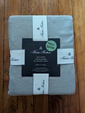 Brooks Brothers 100% Cotton Full Queen  Decorative Blanket Gray 90X90 NEW Luxury picture