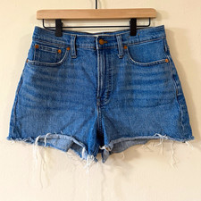 Madewell The Perfect Jean Short Women's High Rise Cut Off Denim 28 2.5