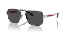 PRADA | NEW | 51ZS | 51ZS 1BC0 - 6F | SILVER | DARK GREY picture