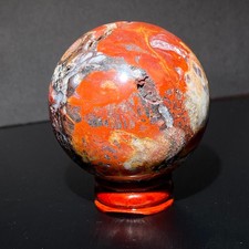 295G Rare Mexican agate Ball Quartz Crystal Sphere Reiki Crystal Decor Gift picture