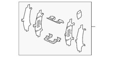 Genuine Mazda Disc Brake Anti-Rattle Clip Set B4Y0-33-29ZB picture