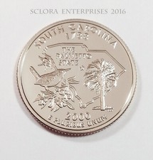 2000 S SOUTH CAROLINA *CLAD PROOF* STATE QUARTER   **FREE SHIPPING** picture