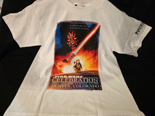 VTG 1999 Star Wars Celebration Denver Episode I Phantom Menace T-Shirt L 14-16 picture