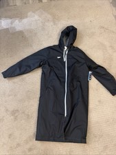 Speedo Unisex Adult Swim Parka Jacket Fleece Lined Small, Black NWT picture