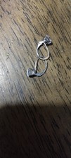 14k white gold diamond vintage earrings  picture