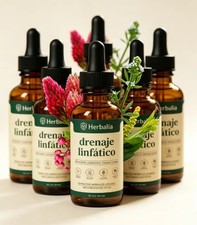 Herbalia Drenaje Linfatico Gotas Herbal Liquid Lymph Support Wellness Tincture picture