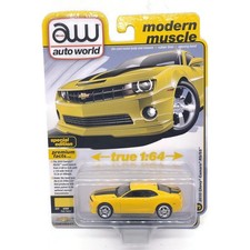 Auto World Premium Modern Muscle 2010 Chevy Camaro RS/SS Rally Yellow  picture