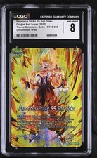 2022 Theme Selection - Goku #BT10-060 Ferocious Strike SS Son Goku CGC 8 picture