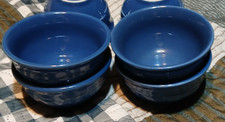 Longaberger Woven Traditions Cornflower Dessert Bowl - Set of 4 USA  picture