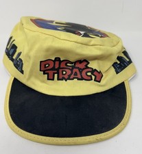 Vintage 1990s Disney Dick Tracy Painters Cap Hat All Over Print OSFM NWT picture