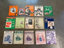 Vintage Hillbilly Sheet Music Western Cowboy Country Lot Of 150 Pieces Great Art picture