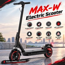 MAX-W Electric Scooter Black 42V 15AH 540W 19MPH Long Range Foldable picture