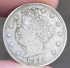 1883 LIBERTY Nickel VERY NICE - FULL LIBERTY - 1st YEAR MADE - (HIGH GRADE) L319 picture