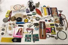 Junk Drawer Lot of Vintage & Antique Collectibles picture