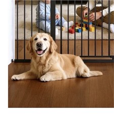 Babelio  Adjustable Black Steel Doorway Gate 29-55