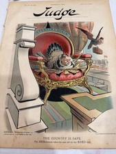 1899 Judge Magazine Grant  Hamilton Cover Thomas   Reed Political Cartoon picture