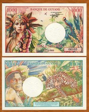 French Guyana, 1000 Francs, 2023-2026 Private Issue Fantasy picture