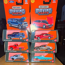 Matchbox Moving Parts 1:64 Diecast 6-Car Lot Ford Maserati Rover Excursion picture