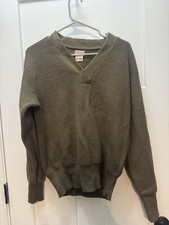 USAAF Type A-1 V-Neck Sweater Olive Bronson, Mfg. Co. Size 40 picture