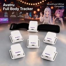 AVATRU Full Body Trackers Compatible with SlimeVR, VRChat, SteamVR, FBT 6 Pack picture