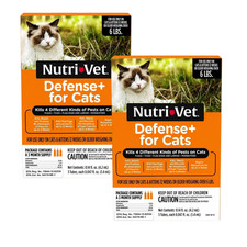 6 Doses - Nutri-Vet Defense+ for Cats Flea Tick Mosquito Treatment  6+ lbs picture