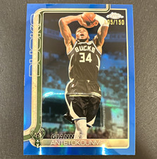 2025-26 Topps Chrome Update - Blue Refractor #7 - Giannis Antetokounmpo /150 picture