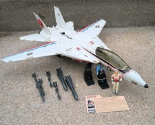 Vintage 1983 GI Joe Skystriker Complete W Ace Figure, Parachute & File Card picture