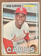 1967 Topps Baseball #210 Bob Gibson St Louis Cardinals picture