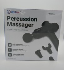 Percussion Massage Gun by iReliev Wireless for Quite Deep Tissue NEW - Open Box picture