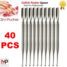Beauty Nail Care Cuticle Pusher Spoon Trimmer File Manicure Pedicure Tools picture