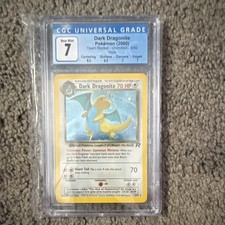 Nintendo CGC 7 Team Rocket Dark Dragonite 5/82 Holo Rare Unlimited EN 2000 picture