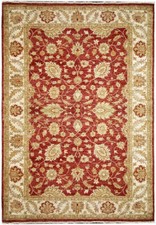 6x8' Rust Color Vegetable Dyed Chobi Rug 73639 picture
