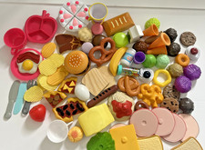 Misc Plastic Play Food Pretend Kitchen Desserts Ice Cream Chips Cake 70+ pcs picture