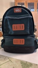 Vintage Canon Camera Professional Padded Backpack Canvas Travel Bag Green picture