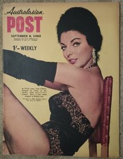 Cover Girl Joan Collins.1960 Australian Magazine Australasian Post. picture