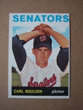 1964 Topps baseball 6th series semi high number Carl Bouldin card #518 EX-NM picture
