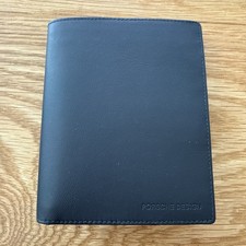 Porsche Design Men's Matte Black Wallet NIB – 14 Card Slots, Coin Pocket, NEW picture
