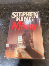 Misery Stephen King 1983 Hardcover Vintage Novel Viking Press HCDJ picture