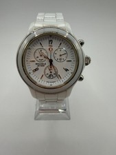 MICHELE Jetway White Ceramic Chronograph Women’s Watch MWW17B000002 Swiss picture