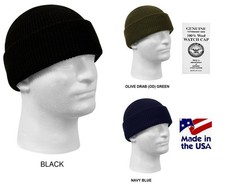 WOOL Watch Cap MADE IN USA Government Issue USGI Navy USMC Army USCG USAF Beanie picture