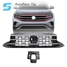 Fit 2020-2023 Vw Volkswagen Atlas Front Bumper Chrome & Black Upper Grille picture