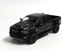 Shadow Pro 1/64 Dodge RAM 1500 TRX Black Pickup #664 Diecast Car Model picture