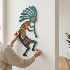 Kokopelli Metal Wall Art Southwestern Tribal Decor Gift picture