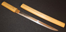 Antique Japanese Sunnobi Tanto 寸延短刀, Wide Temper, Shinshinto 新々刀 Bakumatsu Era picture